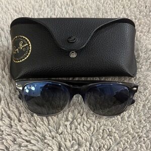 Ray-Ban New Wayfarer Polarized Blue and Black Sunglasses